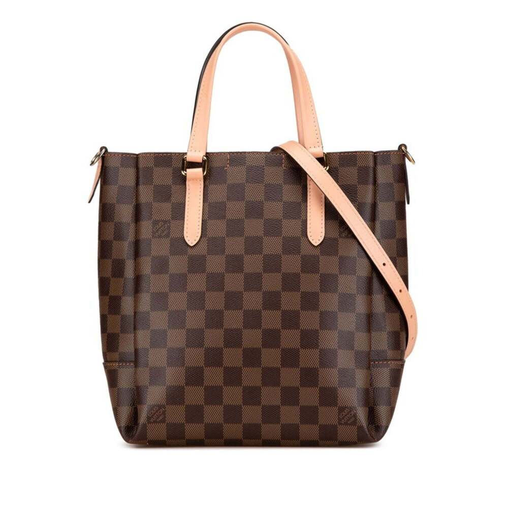 LOUIS VUITTON Brown Damier Leather Shoulder Bag